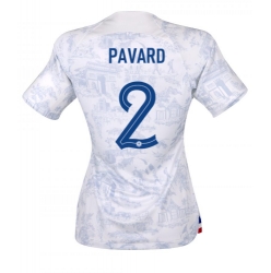 Frankreich Benjamin Pavard #2 Auswärtstrikot Frauen WM 2022 Kurzarm