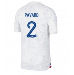 Frankreich Benjamin Pavard #2 Auswärtstrikot WM 2022 Kurzarm