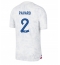 Frankreich Benjamin Pavard #2 Auswärtstrikot WM 2022 Kurzarm