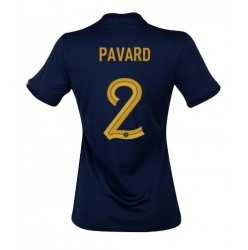 Frankreich Benjamin Pavard #2 Heimtrikot Frauen WM 2022 Kurzarm