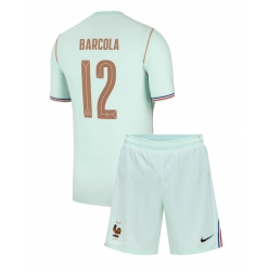 Frankreich Bradley Barcola #12 Auswärtstrikot Kinder WM 2026 Kurzarm (+ kurze hosen)
