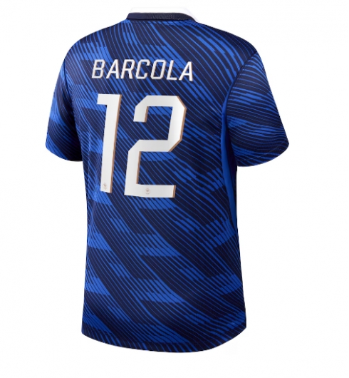 Frankreich Bradley Barcola #12 Heimtrikot WM 2026 Kurzarm Frankreich Bradley Barcola #12 Heimtrikot WM 2026 Kurzarm