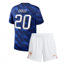 Frankreich Desire Doue #20 Heimtrikot Kinder WM 2026 Kurzarm (+ kurze hosen)