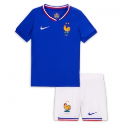 Frankreich Heimtrikot Kinder EM 2024 Kurzarm (+ kurze hosen)