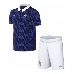 Frankreich Heimtrikot Kinder WM 2026 Kurzarm (+ kurze hosen)