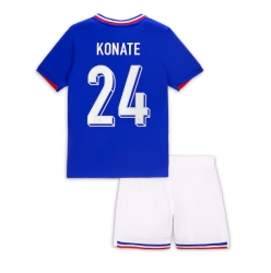 Frankreich Ibrahima Konate #24 Heimtrikot Kinder EM 2024 Kurzarm (+ kurze hosen)