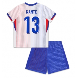 Frankreich Kante #13 Auswärtstrikot Kinder EM 2024 Kurzarm (+ kurze hosen)