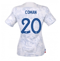 Frankreich Kingsley Coman #20 Auswärtstrikot Frauen WM 2022 Kurzarm
