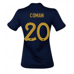 Frankreich Kingsley Coman #20 Heimtrikot Frauen WM 2022 Kurzarm