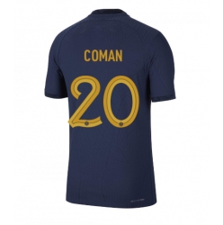 Frankreich Kingsley Coman #20 Heimtrikot WM 2022 Kurzarm