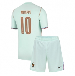 Frankreich Kylian Mbappe #10 Auswärtstrikot Kinder WM 2026 Kurzarm (+ kurze hosen)
