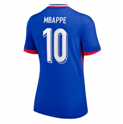 Frankreich Kylian Mbappe #10 Heimtrikot Frauen EM 2024 Kurzarm