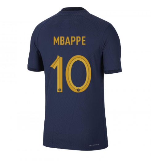 Frankreich Kylian Mbappe #10 Heimtrikot WM 2022 Kurzarm