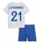 Frankreich Lucas Hernandez #21 Auswärtstrikot Kinder WM 2022 Kurzarm (+ kurze hosen)