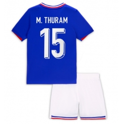Frankreich Marcus Thuram #15 Heimtrikot Kinder EM 2024 Kurzarm (+ kurze hosen)