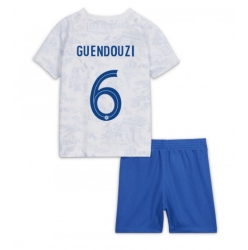 Frankreich Matteo Guendouzi #6 Auswärtstrikot Kinder WM 2022 Kurzarm (+ kurze hosen)