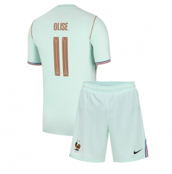 Frankreich Michael Olise #11 Auswärtstrikot Kinder WM 2026 Kurzarm (+ kurze hosen)