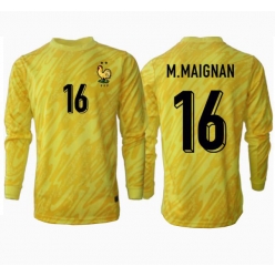 Frankreich Mike Maignan #16 Torwart Heimtrikot EM 2024 Langarm