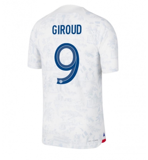 Frankreich Olivier Giroud #9 Auswärtstrikot WM 2022 Kurzarm