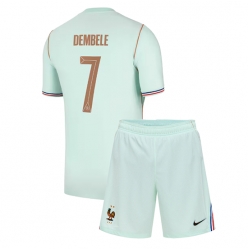 Frankreich Ousmane Dembele #7 Auswärtstrikot Kinder WM 2026 Kurzarm (+ kurze hosen)