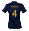 Frankreich Raphael Varane #4 Heimtrikot Frauen WM 2022 Kurzarm