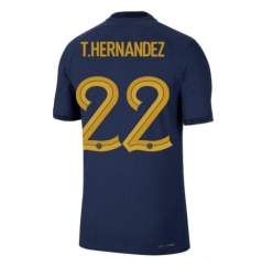 Frankreich Theo Hernandez #22 Heimtrikot WM 2022 Kurzarm