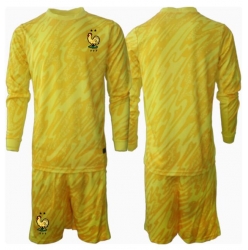 Frankreich Torwart Heimtrikot Kinder EM 2024 Langarm (+ kurze hosen)