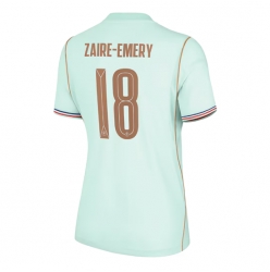 Frankreich Warren Zaire-Emery #18 Auswärtstrikot Frauen WM 2026 Kurzarm