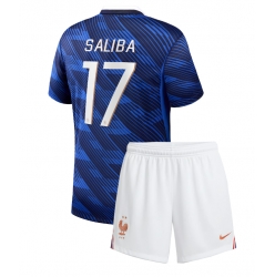 Frankreich William Saliba #17 Heimtrikot Kinder WM 2026 Kurzarm (+ kurze hosen)