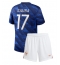 Frankreich William Saliba #17 Heimtrikot Kinder WM 2026 Kurzarm (+ kurze hosen)