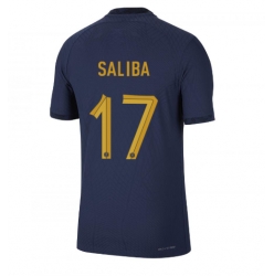 Frankreich William Saliba #17 Heimtrikot WM 2022 Kurzarm