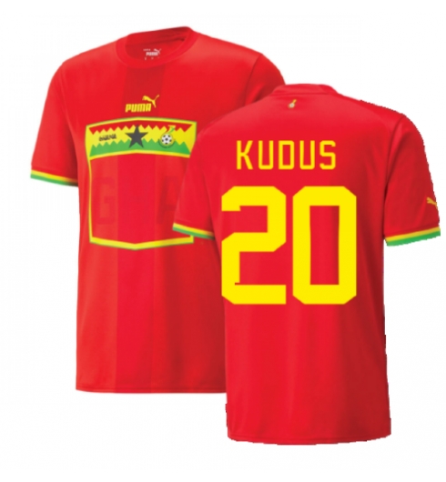 Ghana Mohammed Kudus #20 Auswärtstrikot WM 2022 Kurzarm