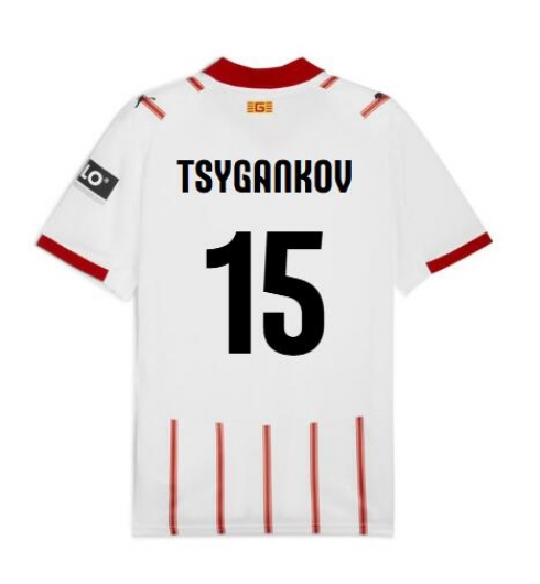 Girona Viktor Tsyhankov #15 Heimtrikot 2025-26 Kurzarm Girona Viktor Tsyhankov #15 Heimtrikot 2025-26 Kurzarm