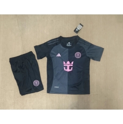 Inter Miami Auswärtstrikot Kinder 2025-26 Kurzarm (+ kurze hosen)