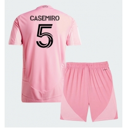 Inter Miami Casemiro #5 Heimtrikot Kinder 2026-27 Kurzarm (+ kurze hosen)