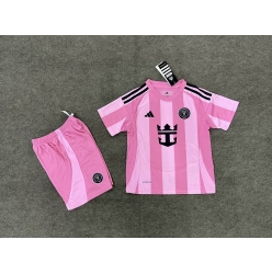 Inter Miami Heimtrikot Kinder 2025-26 Kurzarm (+ kurze hosen)