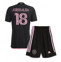 Inter Miami Jordi Alba #18 Auswärtstrikot Kinder 2024-25 Kurzarm (+ kurze hosen)