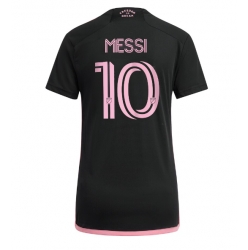 Inter Miami Lionel Messi #10 Auswärtstrikot Frauen 2024-25 Kurzarm