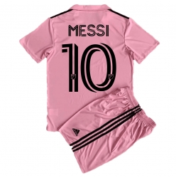 Inter Miami Lionel Messi #10 Heimtrikot Kinder 2023-24 Kurzarm (+ kurze hosen)