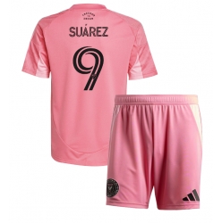 Inter Miami Luis Suarez #9 Heimtrikot Kinder 2025-26 Kurzarm (+ kurze hosen)