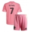 Inter Miami Rodrigo De Paul #7 Heimtrikot Kinder 2025-26 Kurzarm (+ kurze hosen)