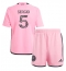 Inter Miami Sergio Busquets #5 Heimtrikot Kinder 2024-25 Kurzarm (+ kurze hosen)