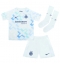 Inter Milan Alessandro Bastoni #95 Auswärtstrikot Kinder 2025-26 Kurzarm (+ kurze hosen)