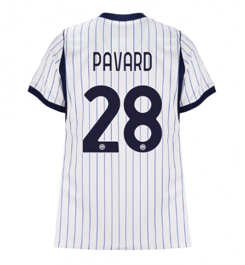 Inter Milan Benjamin Pavard #28 Auswärtstrikot Frauen 2026-27 Kurzarm Inter Milan Benjamin Pavard #28 Auswärtstrikot Frauen 2026-27 Kurzarm