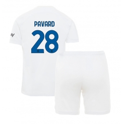 Inter Milan Benjamin Pavard #28 Auswärtstrikot Kinder 2023-24 Kurzarm (+ kurze hosen)