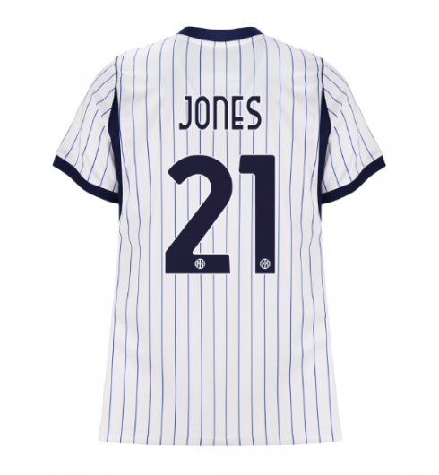 Inter Milan Curtis Jones #21 Auswärtstrikot Frauen 2026-27 Kurzarm Inter Milan Curtis Jones #21 Auswärtstrikot Frauen 2026-27 Kurzarm