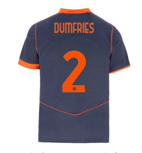 Inter Milan Denzel Dumfries #2 3rd trikot 2025-26 Kurzarm Inter Milan Denzel Dumfries #2 3rd trikot 2025-26 Kurzarm