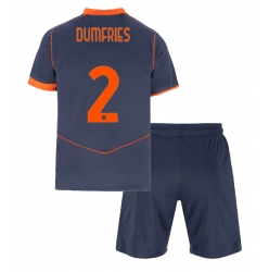 Inter Milan Denzel Dumfries #2 3rd trikot Kinder 2025-26 Kurzarm (+ kurze hosen)