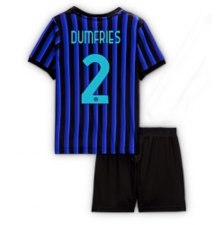 Inter Milan Denzel Dumfries #2 Heimtrikot Kinder 2025-26 Kurzarm (+ kurze hosen)