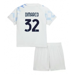 Inter Milan Federico Dimarco #32 Auswärtstrikot Kinder 2025-26 Kurzarm (+ kurze hosen)